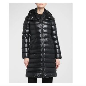 Moncler Moka Long Puffer Jacket Coat Size 2